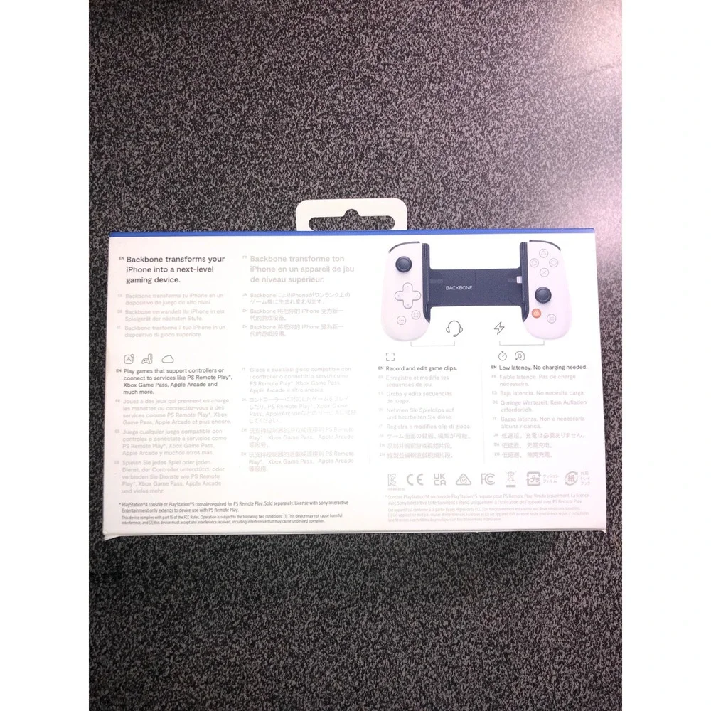 Backbone 1 PlayStation Edition iPhone Gaming Controler Lightning White BB-02-W-S